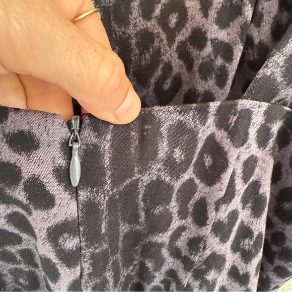 Trashy Diva Gray Leopard Mini Fit and Flare Party Dress 2 - Picture 4 of 10